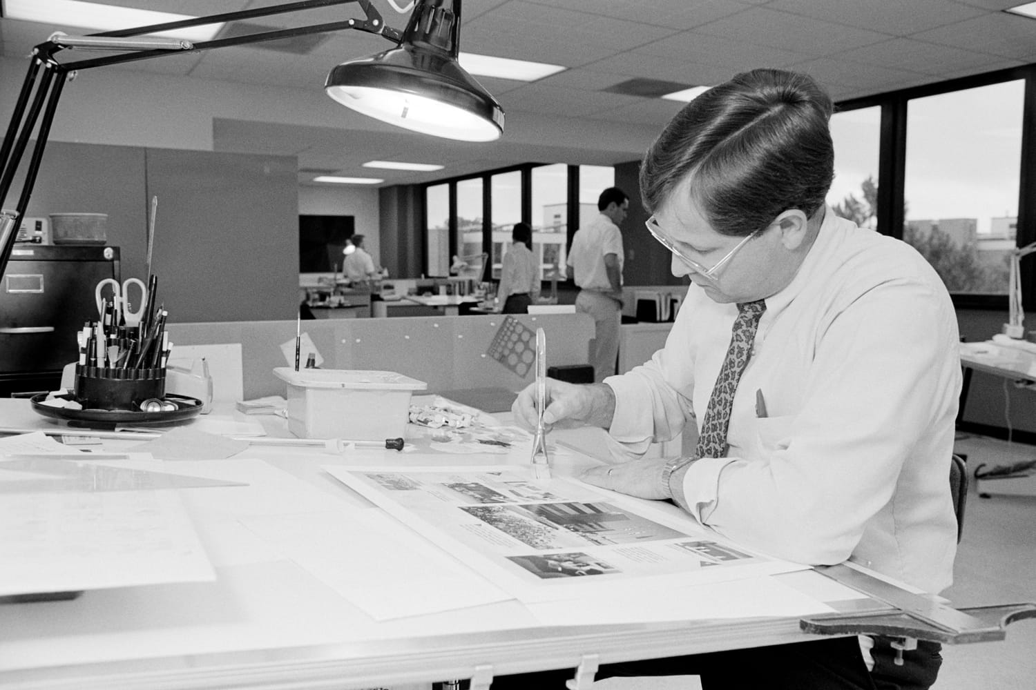 Stan Shimmin working at Abeka Book.