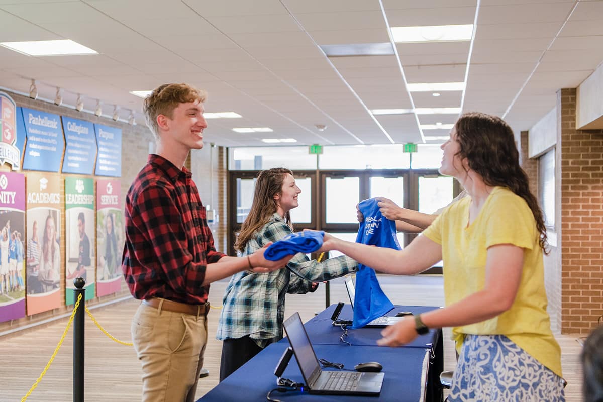 T-shirt distribution