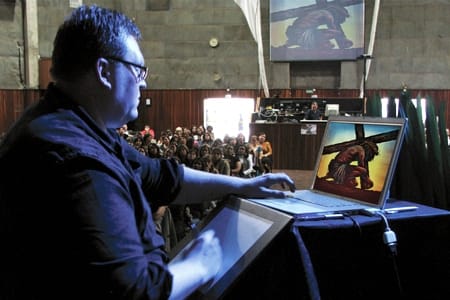 Jonathan Taylor at a live performance