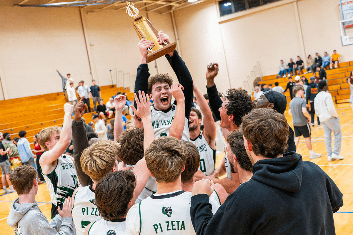 Wolverines celebrate their championship win