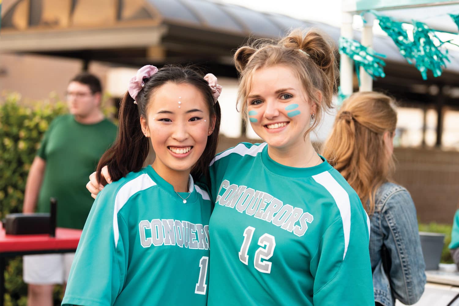 Two girls at Greek Rush.