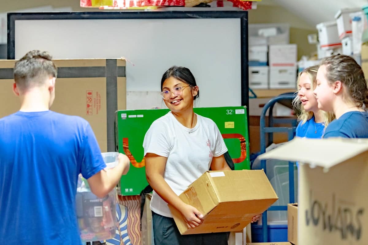 PCC girls help the community through the Serve Pensacola activity