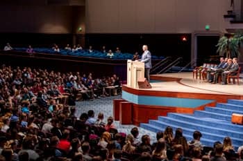 Dr. Richard Anderson in Chapel