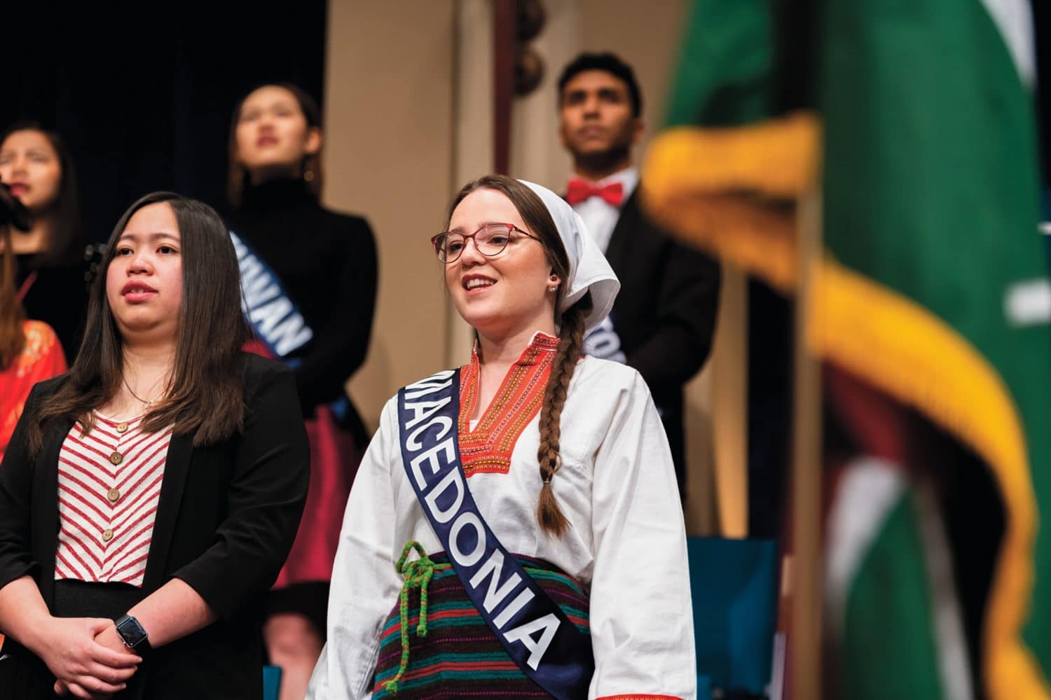 parade-of-nations PCC students participating in the Parade of Nations singing.