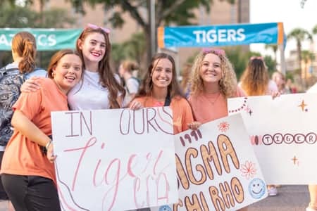 Greek Rush Collegian Booth Tigers