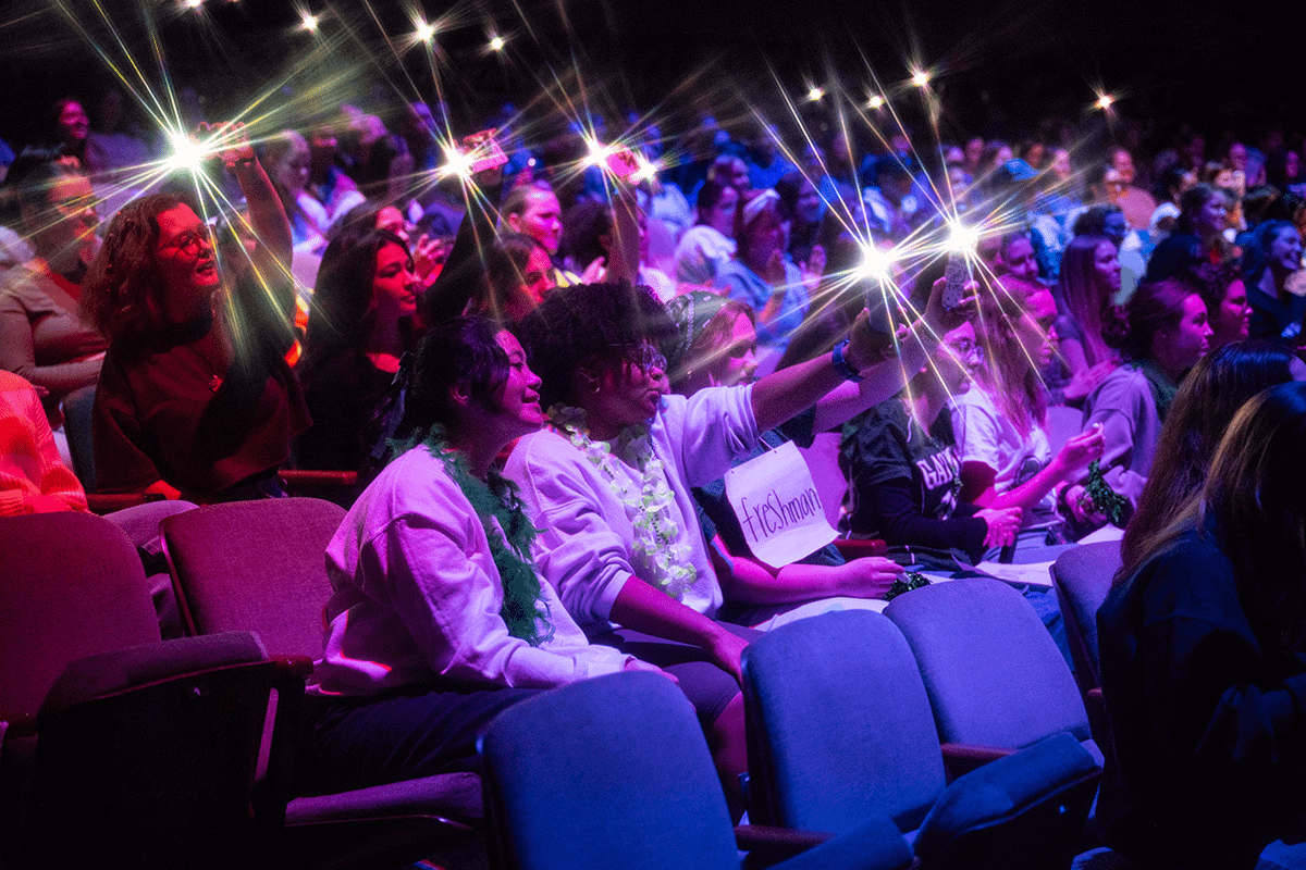 Students enjoy Greek Sing