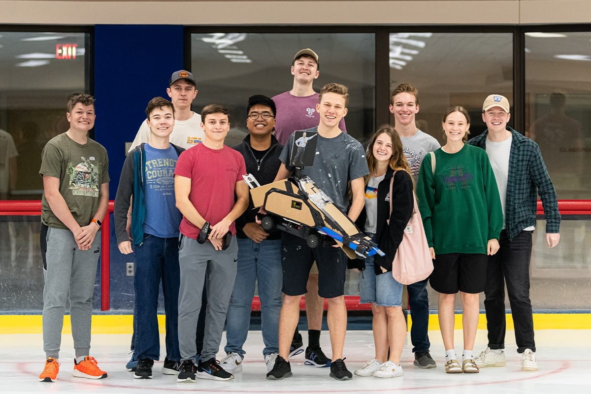 Students during Engineering Design Competition