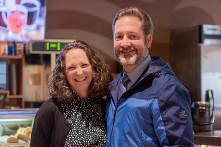 Lee Ann and Brad Phillips at Common Grounds Cafe. 