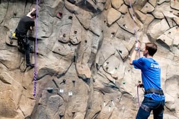 Summer work student works at the sports center rockwall