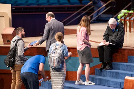 Dr. Dale Adkins with students