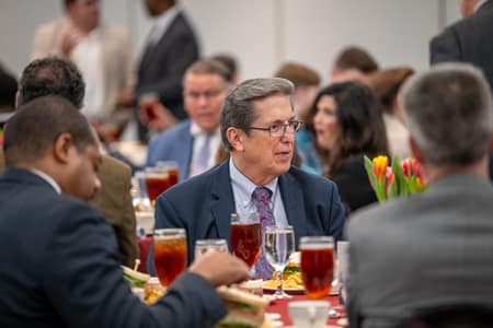 Dr. David Teis at the seminary luncheon
