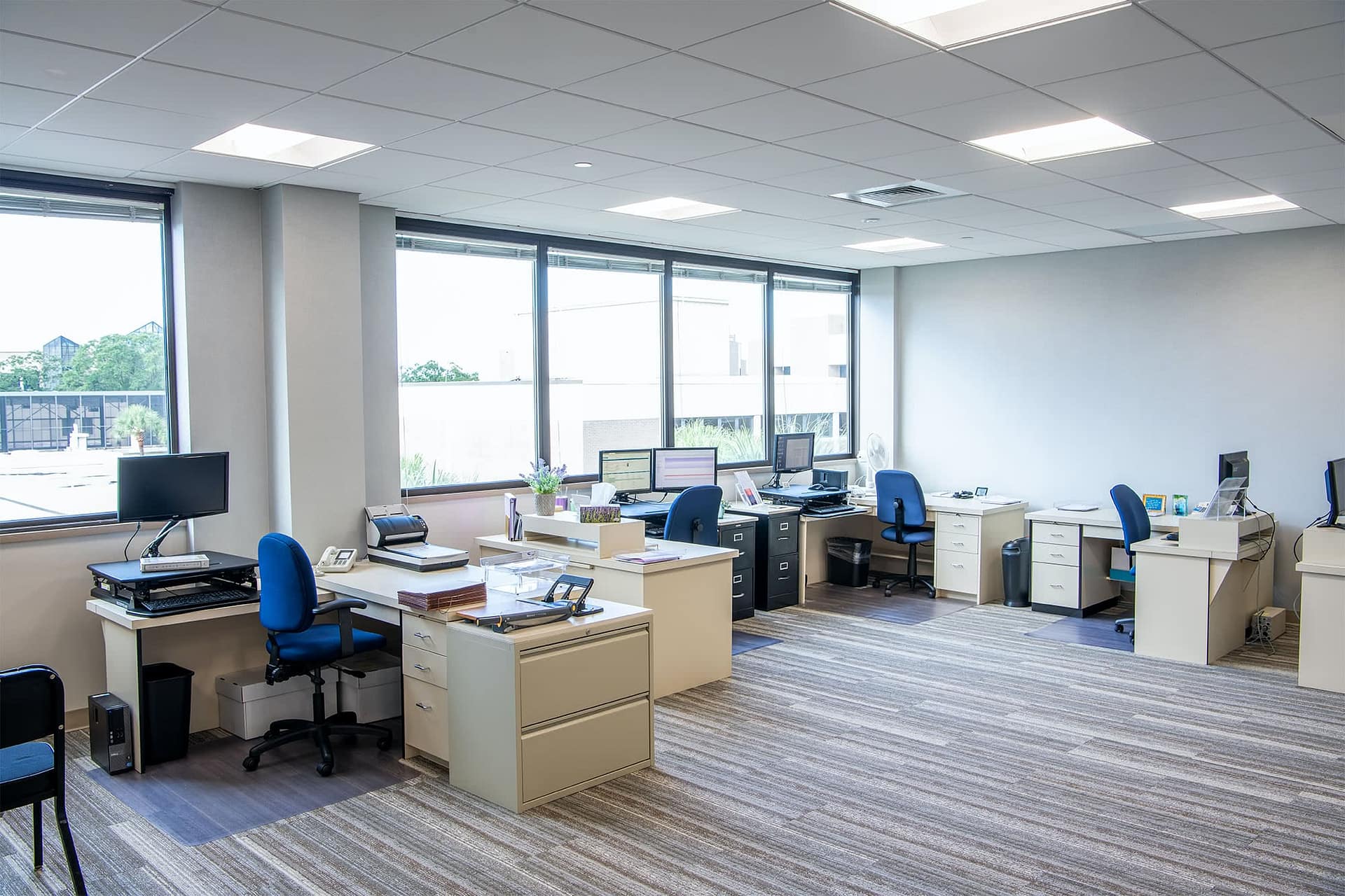 AC office after renovations.