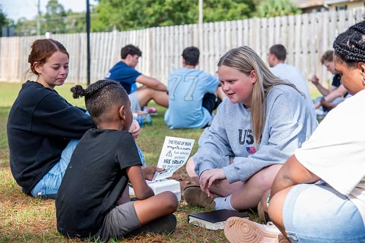 PCC Students minister to the PCC community through Bible Clubs and other Christian Service opportunities