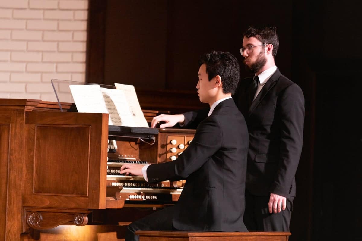 Grad-Recital_J-Minami Music Graduate playing during a recital