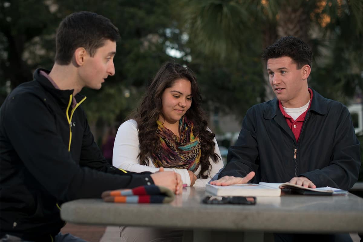 PCC Student group studying