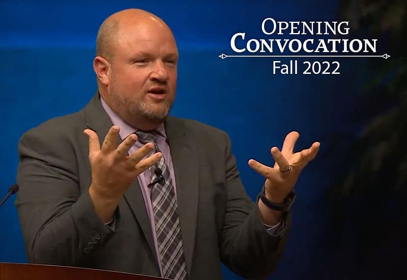 Ray McCormick speaking for Fall 2022 Opening Convocation