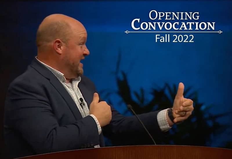 Ray McCormick speaking for Fall 2022 Opening Convocation