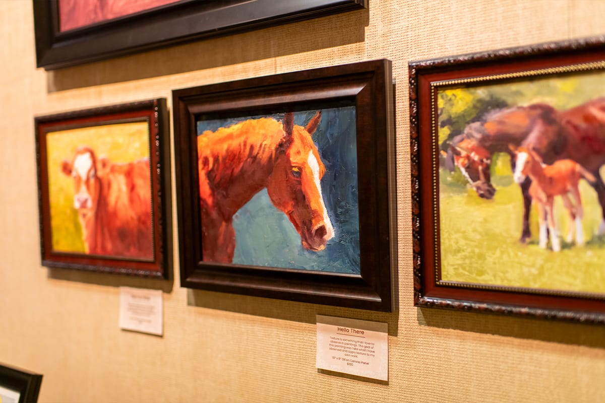 Student Paintings of Horses