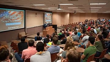 John Reese teaches a seminar about "The Star Spangled Banner"