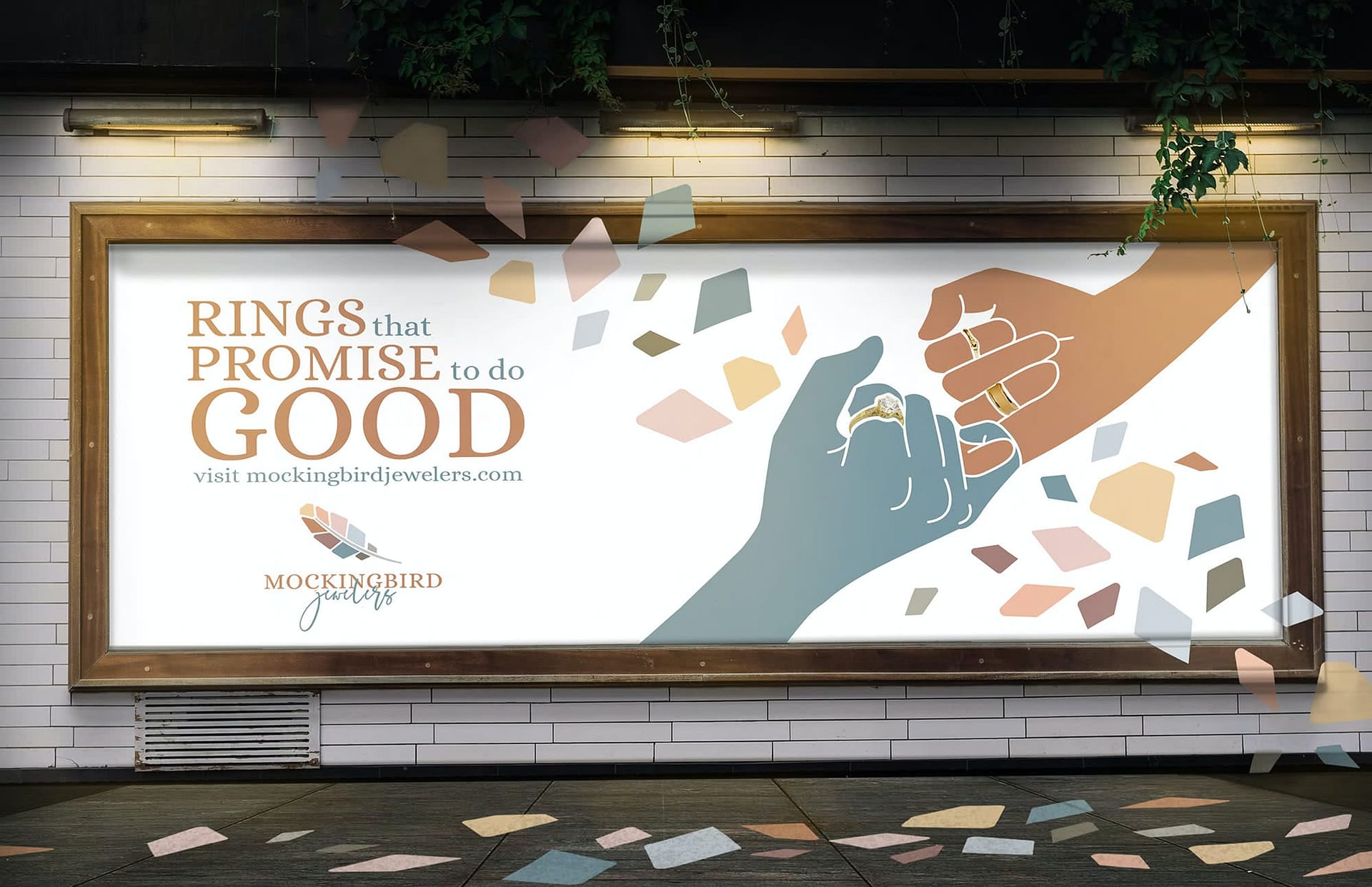 Melody Manning's Mockingbird Jewelers billboard mockup