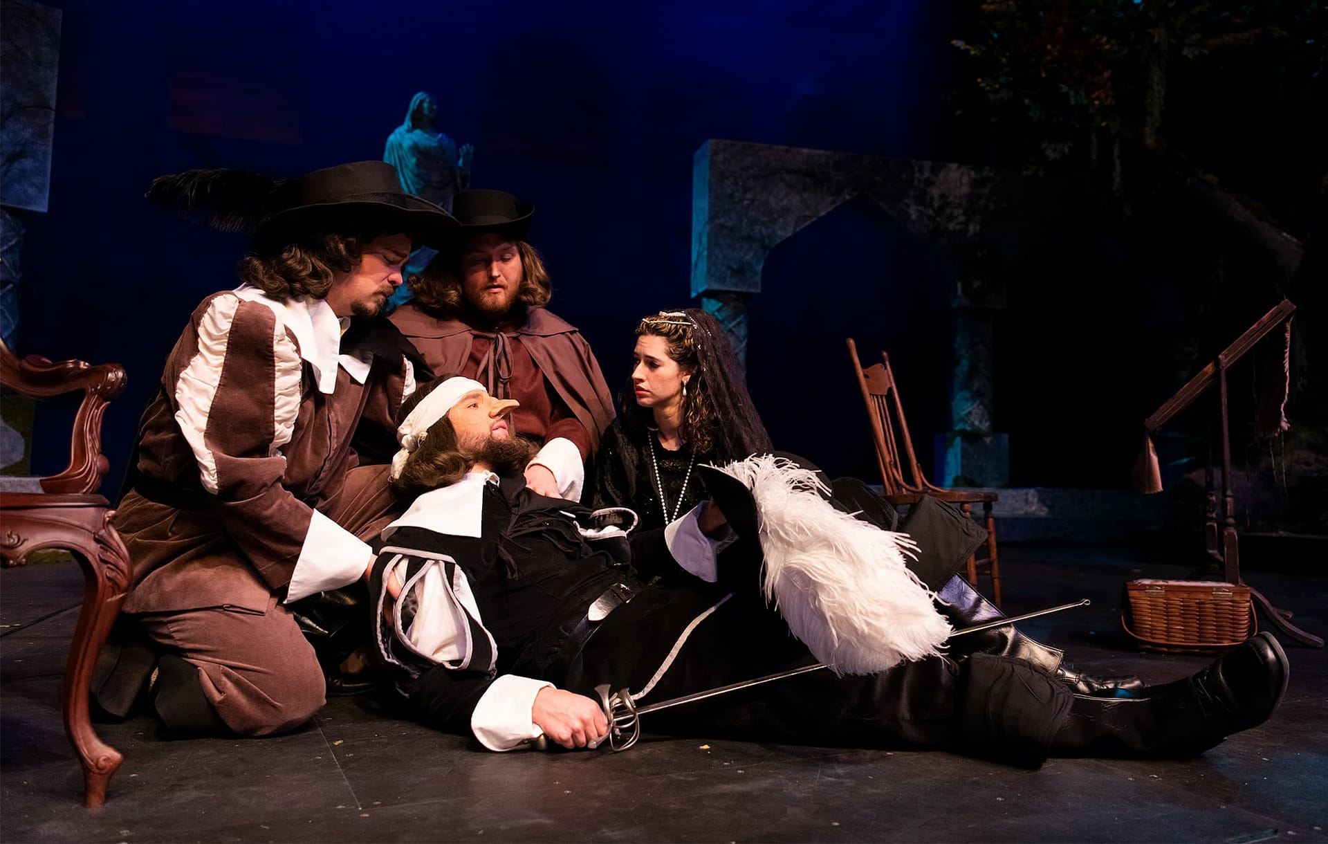 Woman cries over Cyrano dying