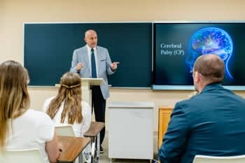 Rick Enders teaching in the classroom