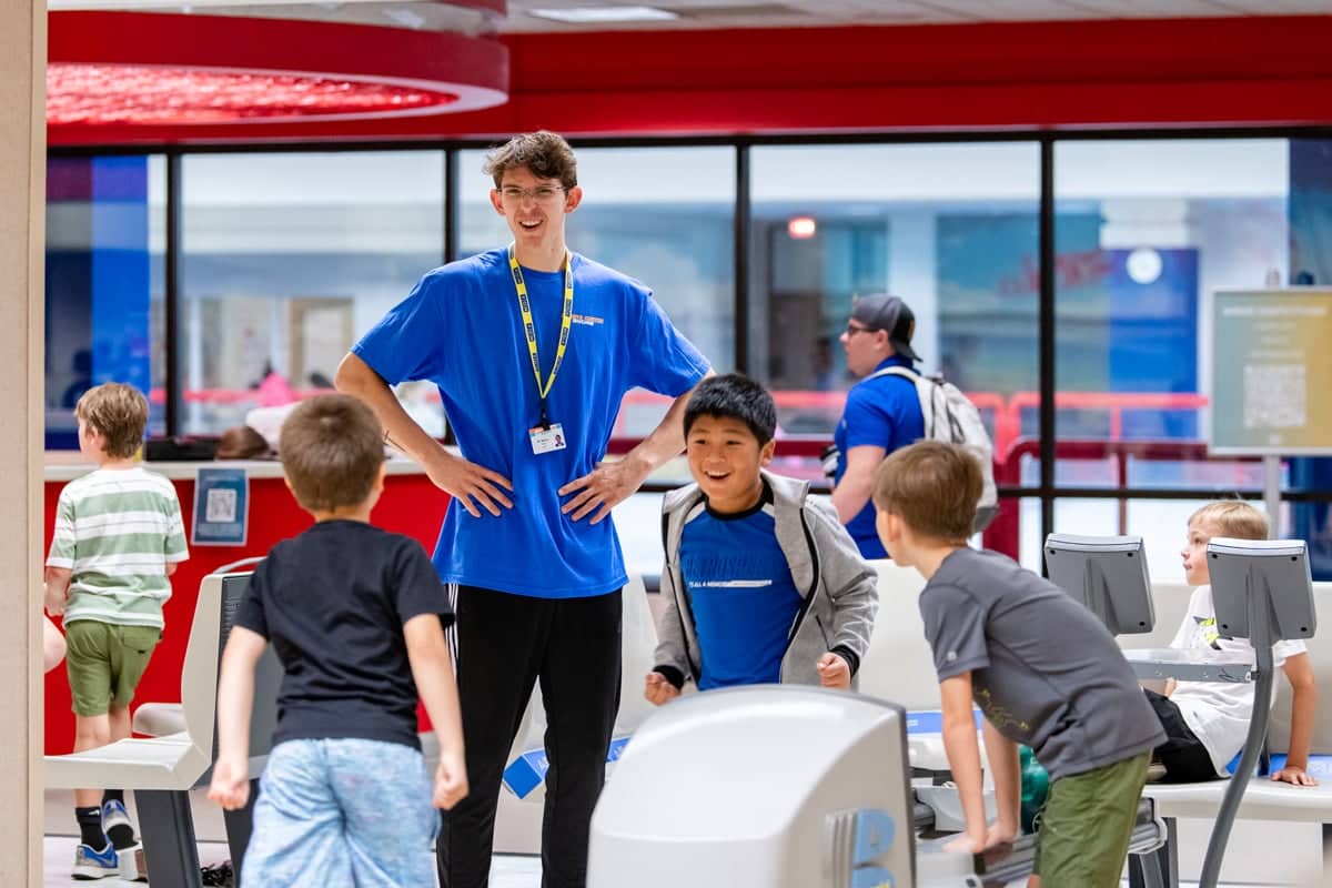 Summer student worker working in Day Camp