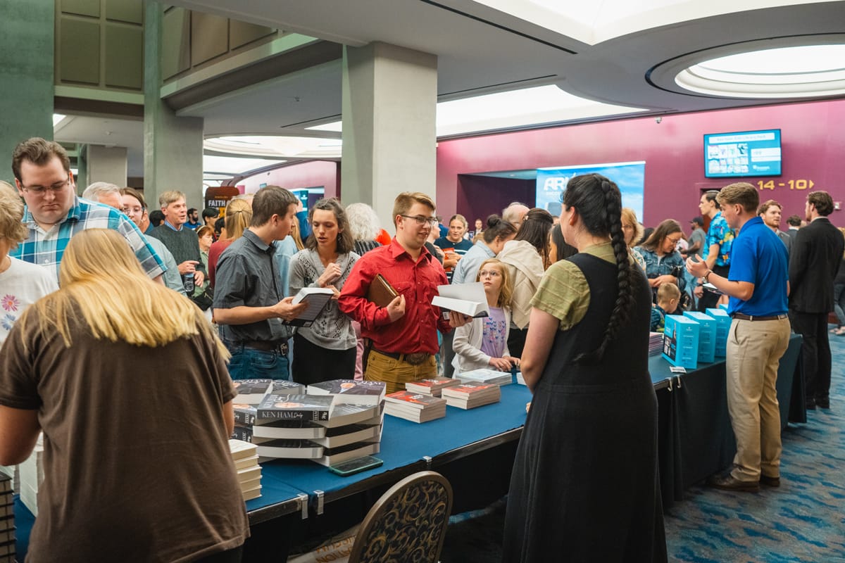 Resource sale at the PCC Answers in Genesis event.