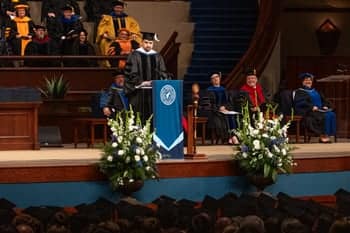 Graduate speaks at the Arts and Science PCC Commencement 2025