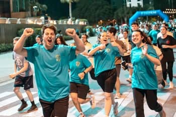 PCC Students enjoying the 2025 Mission Run, the final event for the Mission Project.