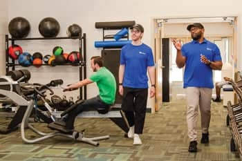 PCC fitness and recreation manager navigates the Field House, a facility designed to promote community wellness.