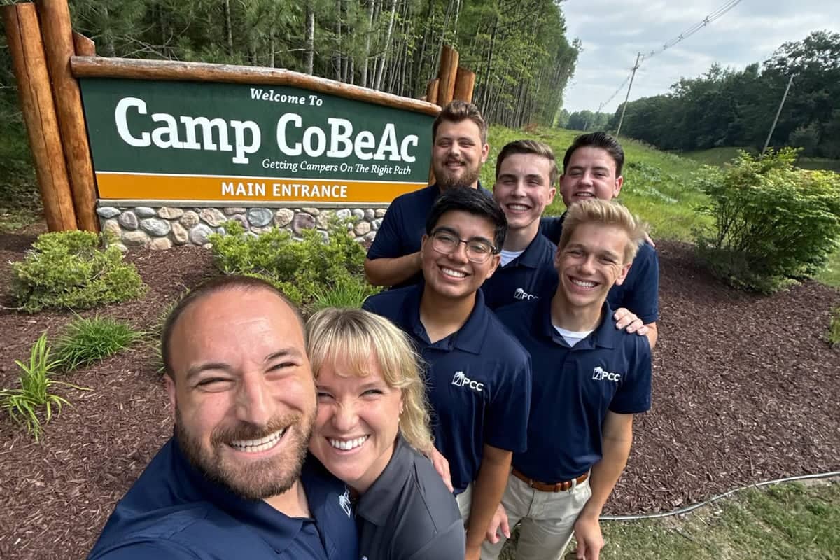 Stuart Willingham's all male PCC Proclaim team on tour at Camp CoBeAc
