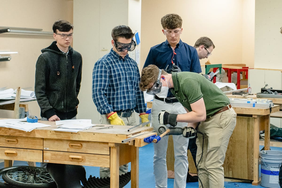 PCC students building project