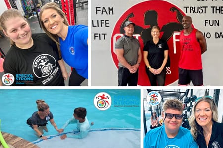 Special Strong Adaptive and Inclusive Fitness photo collage