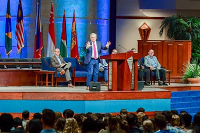 Mike Redick speaking at Missions Conference