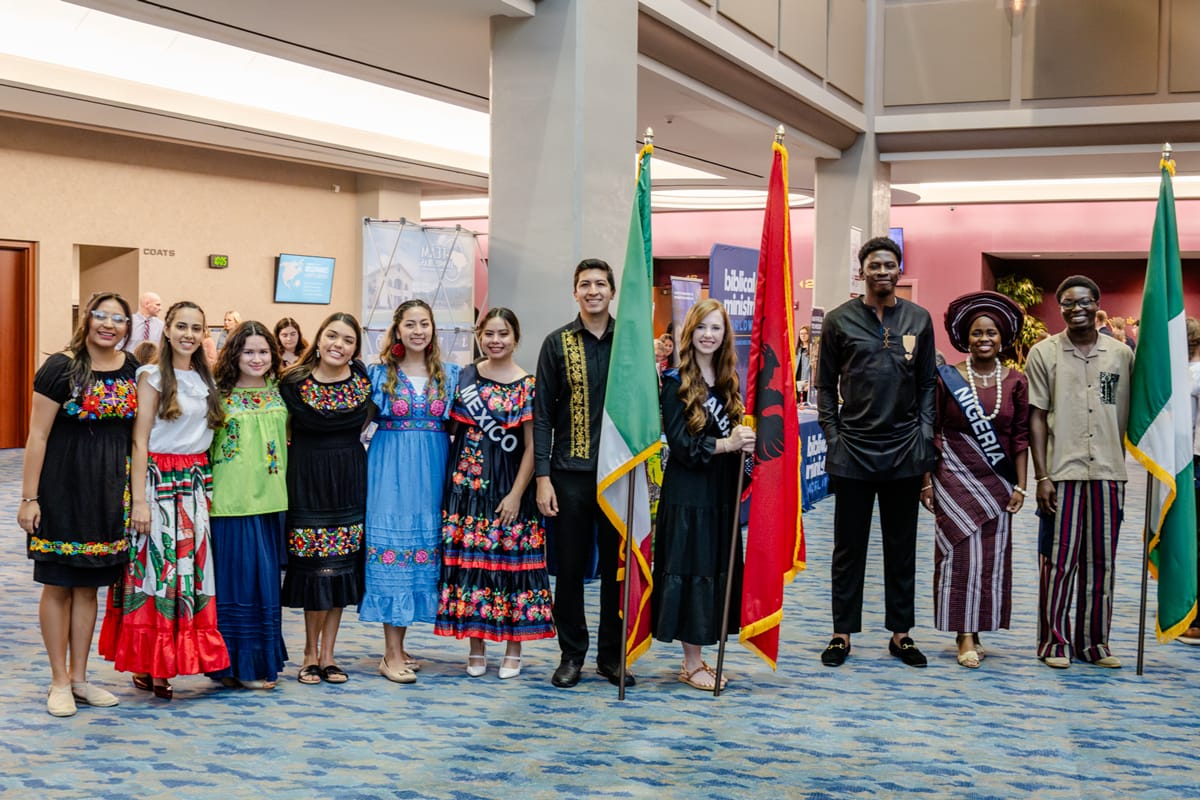 Students in Parade of Nations