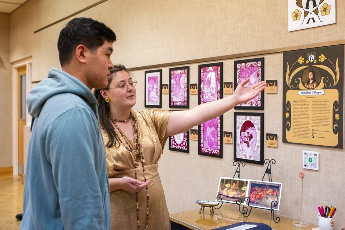 PCC student Annaliese Gillespie's Senior Visual Arts Exhibit