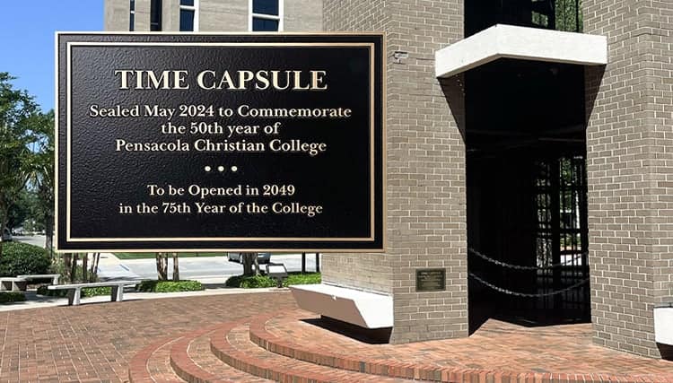 The Time Capsule will be sealed in the Campanile till the 75th year of PCC