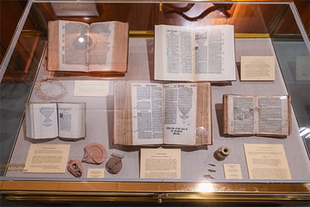 Bible Manuscript Room Artifacts