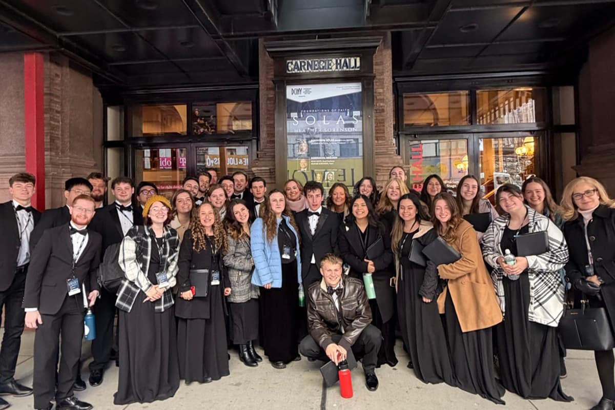 PCC's Chamber Choir at Carnegie Hall in New York