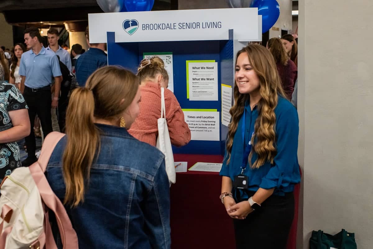 PCC Students visit Christian Service Expo booths