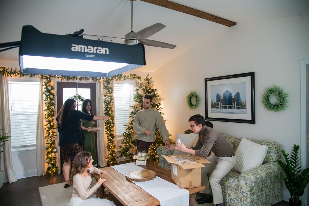 Behind the scenes of Hark! The Herald Angels Sing music video