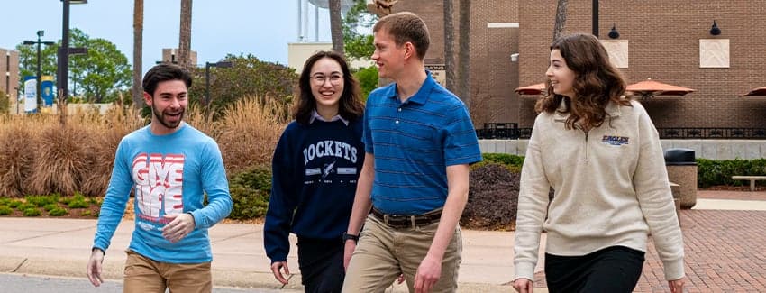 PCC Students walk around campus during Leap year day