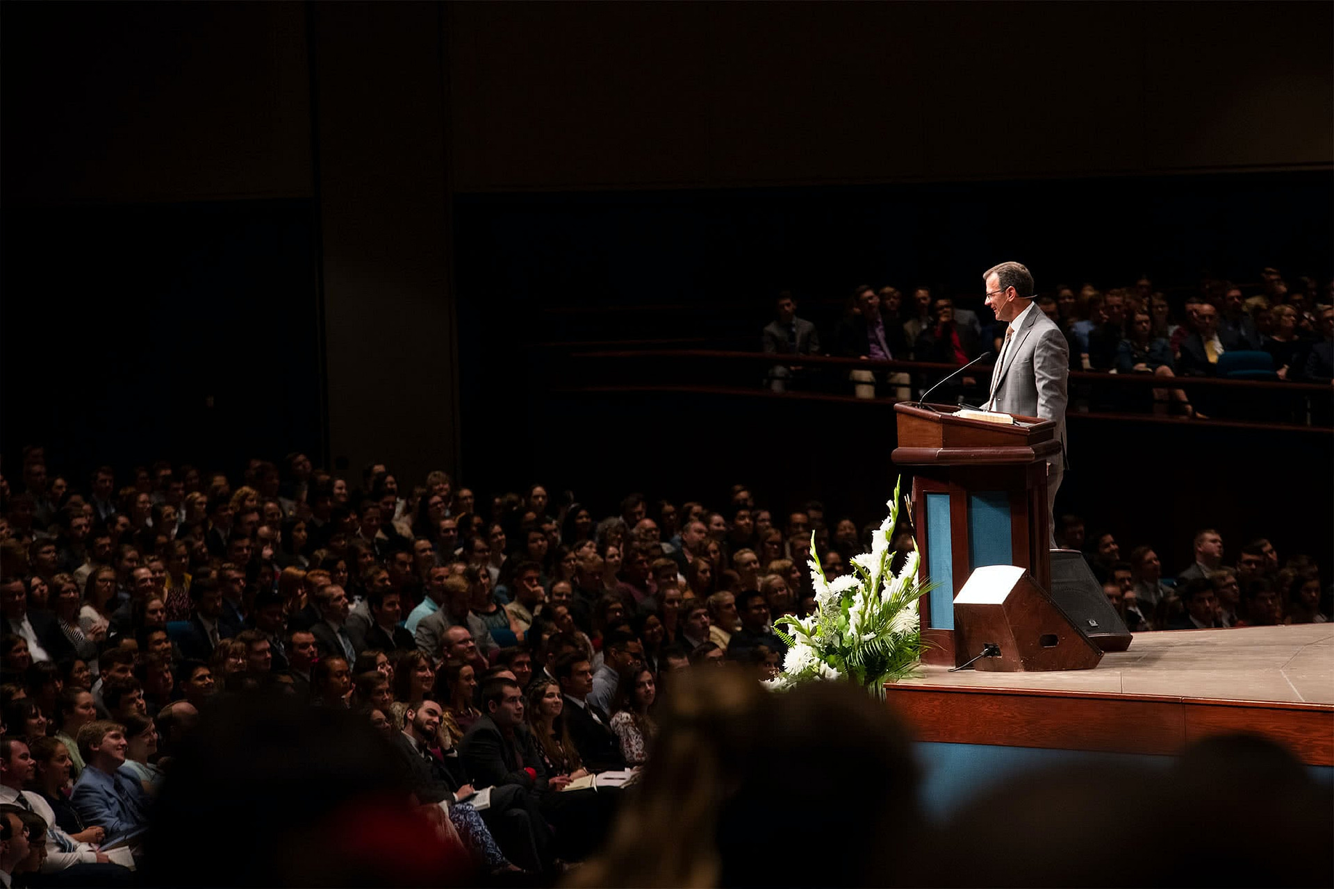 Pastor Redlin led the opening meetings this year.