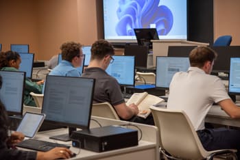 Students in computer lab