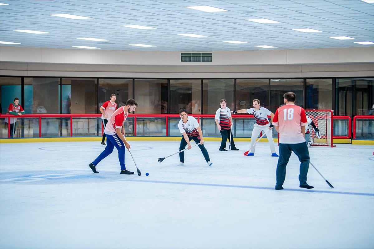 Collegian Broom Hockey Game
