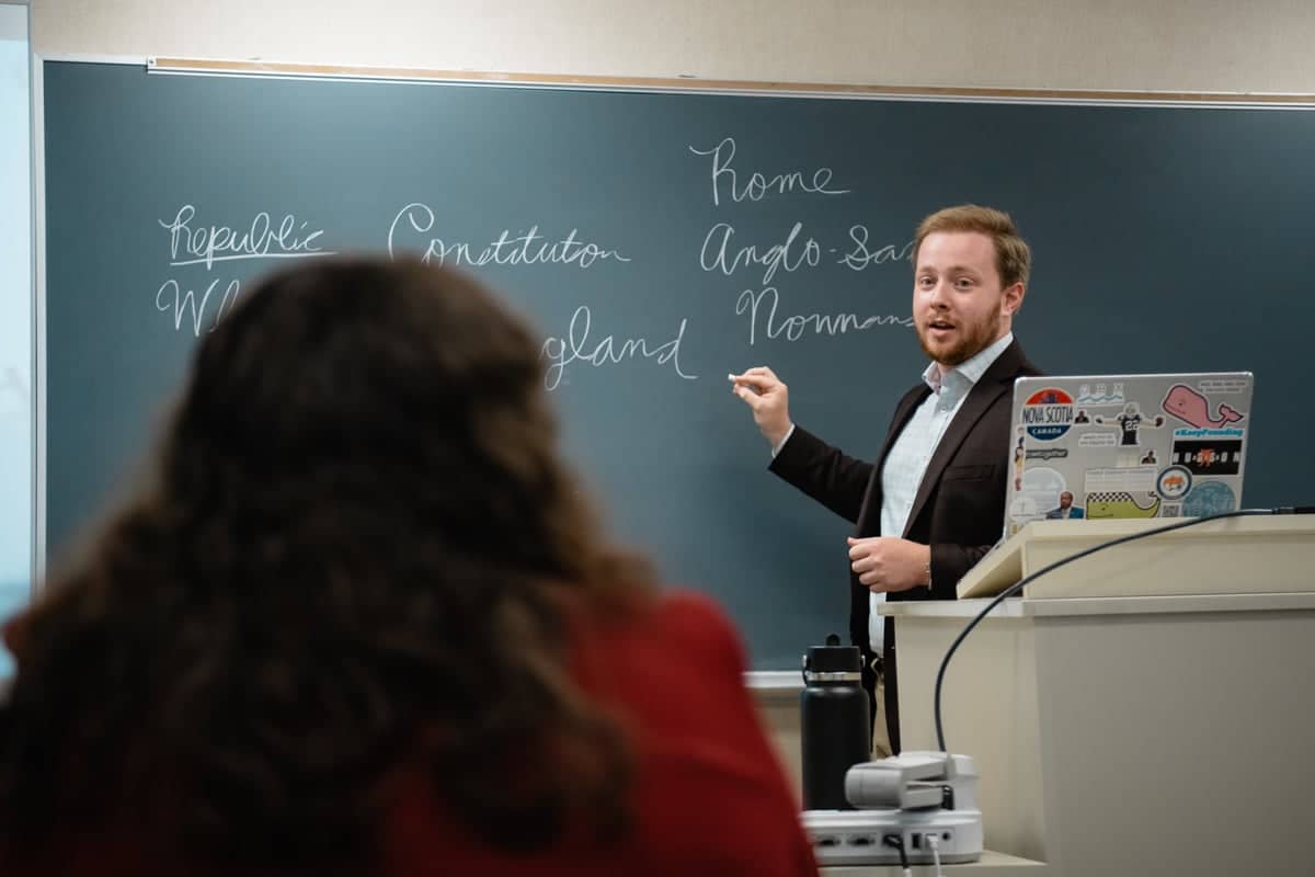 PCC Education teacher teaches graduates for a graduate summer class