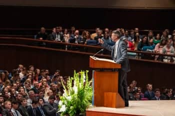 Kurt Skelly preaches at Opening Convocation