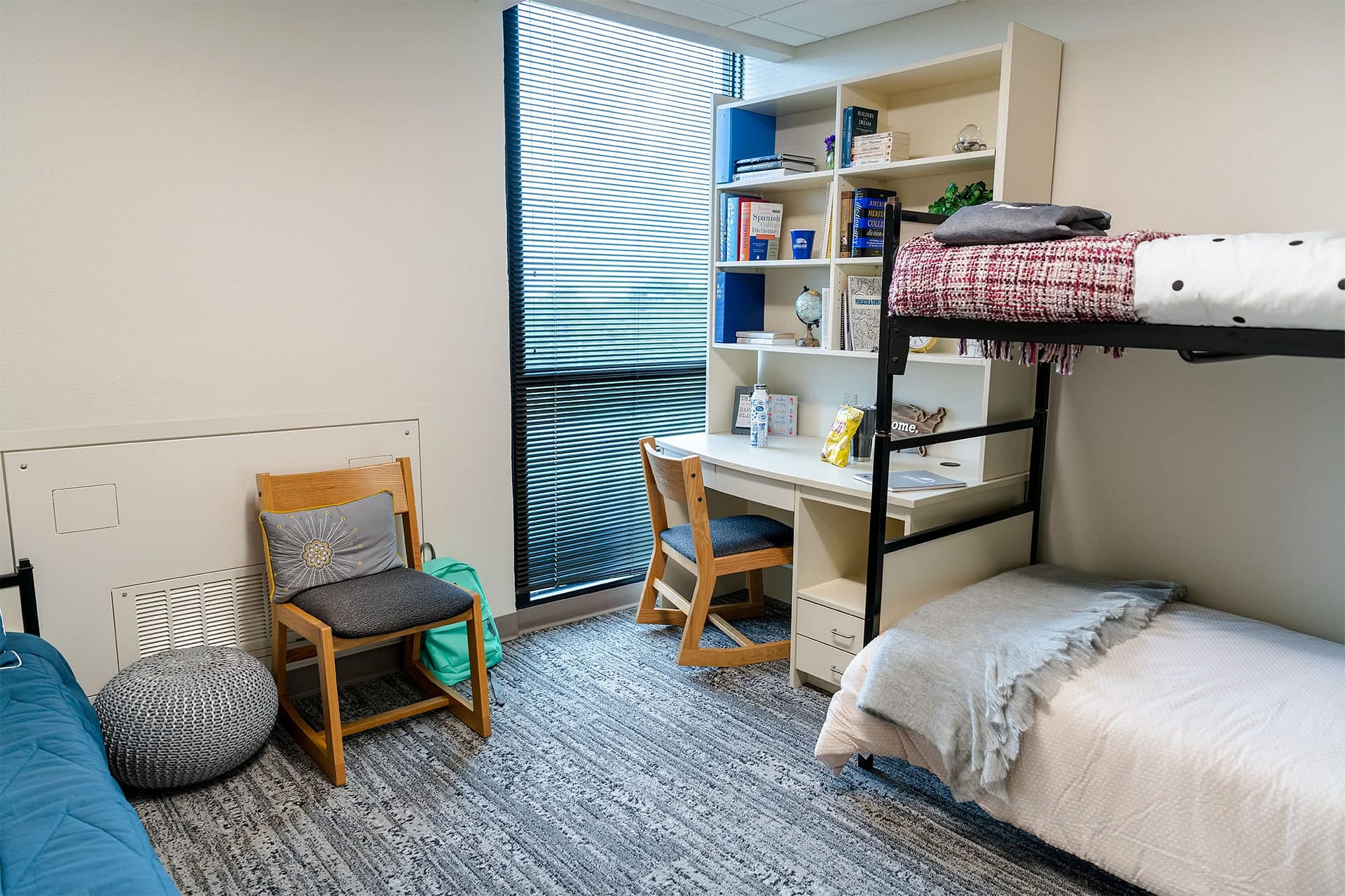Griffith Tower dorm room.