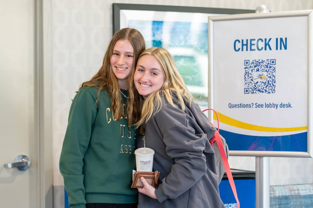 PCC Students check in during Welcome Weekend